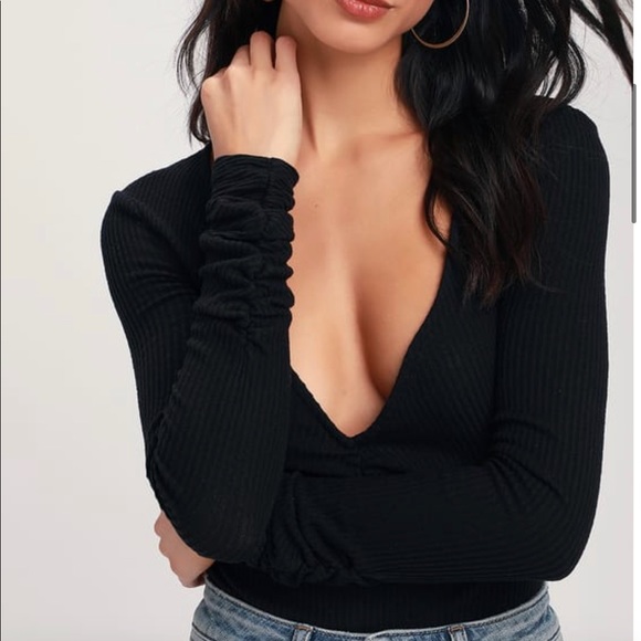 Free People Cozy Up With Me Ribbed Bodysuit - Picture 3 of 5